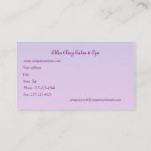 Cherry blossom 's nachts (zwart) visitekaartje (Achterkant)