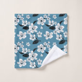 CHERRY BLOSSOM - SAKURA (BLEU FUMEUR) (Gant de toilette)
