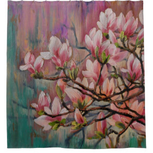 Cherry Blossom Sakura Branch Douchegordijn