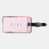 Cherry Blossom Sakura Bruiloft Save The Date Bagagelabel (Achterkant horizontaal)