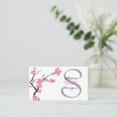 Cherry Blossom, Sakura, Floristry, bloemenwinkel Visitekaartje (Staand voorkant)