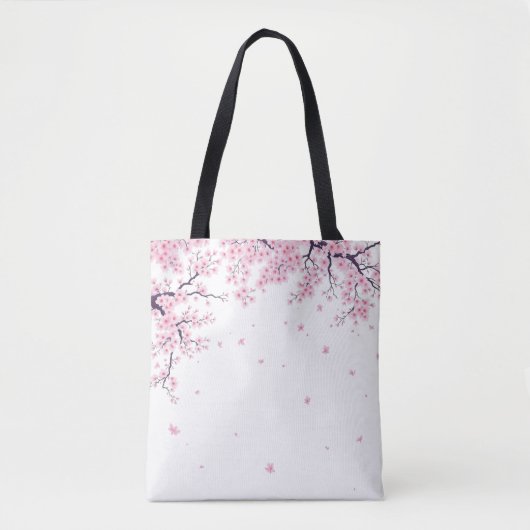 Cherry Blossom Sakura Japanese Art Tote Bag (Devant)