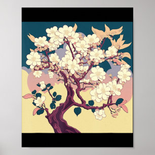  Cherry Blossom Sakura Japans kunstanimme Poster