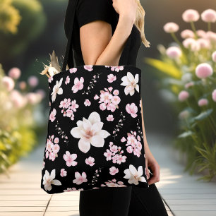 CHERRY BLOSSOM SAKURA PATROON CANVAS TAS