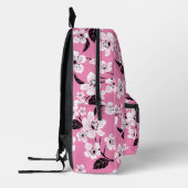 CHERRY BLOSSOM - SAKURA PATTERN IN LITE PINK BEDRUKTE RUGZAK (Links)