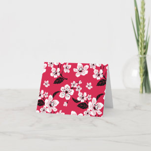 CHERRY BLOSSOM - SAKURA (RED) BEDANKKAART