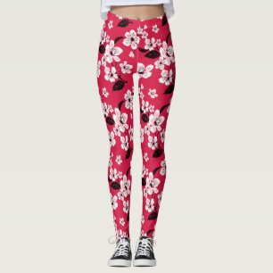 CHERRY BLOSSOM - SAKURA (RED) LEGGINGS