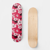 CHERRY BLOSSOM - SAKURA (RED) SKATEBOARD (Voorkant)