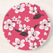 CHERRY BLOSSOM - SAKURA (RED) ZANDSTEEN ONDERZETTER (Voorkant)