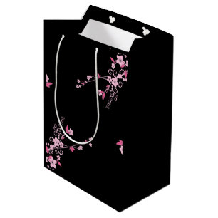 Cherry Blossom, Sakura, roze bloemen, Floral Medium Cadeauzakje