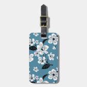 CHERRY BLOSSOM - SAKURA (SMOKY BLUE) BAGAGELABEL (Voorkant verticaal)