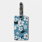 CHERRY BLOSSOM - SAKURA (SMOKY BLUE) BAGAGELABEL (Achterkant verticaal)