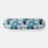 CHERRY BLOSSOM - SAKURA (SMOKY BLUE) SKATEBOARD (Horizontaal)