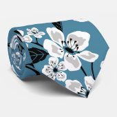 CHERRY BLOSSOM - SAKURA (SMOKY BLUE) STROPDAS (Opgerold)