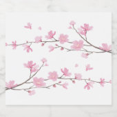 Cherry Blossom - Sakura Sparkling Wijnetiket (Enkel label)