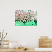 Cherry Blossom Sakura Tokyo Japan reisdruk Poster (Keuken)