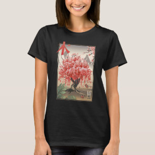 Cherry Blossom Sakura Tree Mt Fuji Japan T-shirt