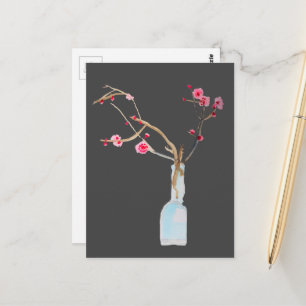 Cherry Blossom sakura waterverf art Briefkaart