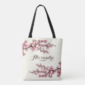 Cherry Blossom Sakura Wedding Party Tas (roze) (Achterkant)