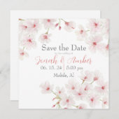 Cherry Blossom Save The Date (Voorkant / Achterkant)