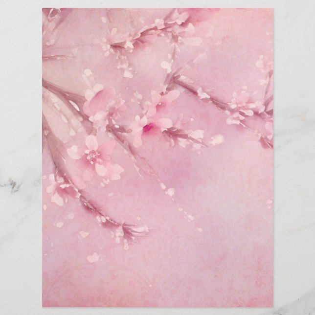 Cherry Blossom Scrapbook Ephemera (Voorkant)