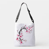 Cherry Blossom Serenity - Crossbody Tas (Achterkant)
