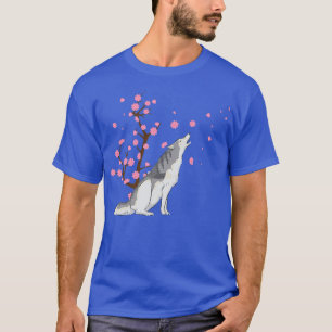 Cherry Blossom Siberian Husky Animal Japanse Saku T-shirt