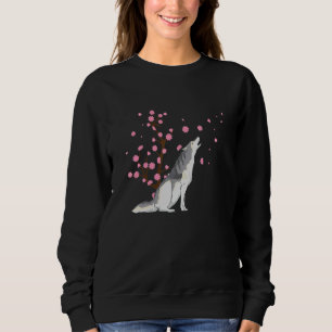 Cherry Blossom Siberian Husky Animal Japanse Saku Trui