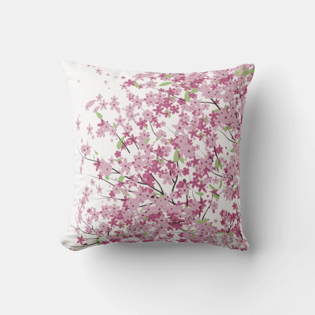 Cherry Blossom Sierkussen (Voorkant)