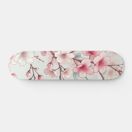 Cherry Blossom Skateboard (Horizontaal)