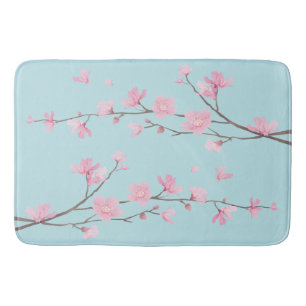 Cherry Blossom - Sky Blue Badmat