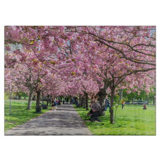 Cherry blossom snijplank (Voorkant)