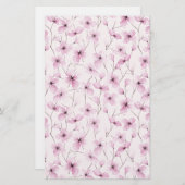 Cherry Blossom Soap Wrap Paper - Roze achtergrond (Voorkant / Achterkant)
