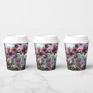Cherry Blossom Splash Flowers Papieren Bekers