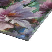 Cherry Blossom Splash Flowers Snijplank (Hoek)