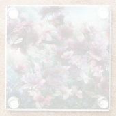 Cherry Blossom Splash Glazen Onderzetter (Achterkant)