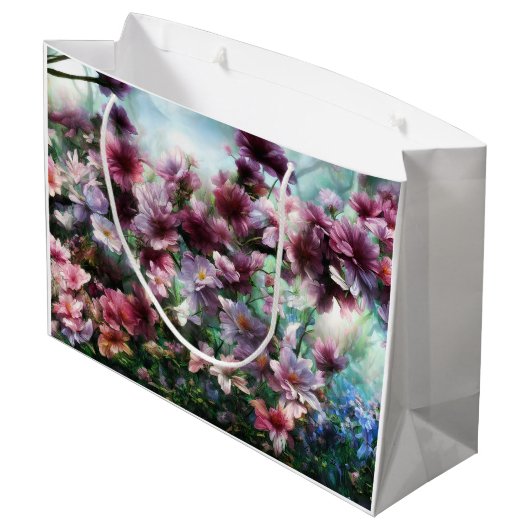 Cherry Blossom Splash Groot Cadeauzakje (Achterkant Gekanteld)