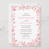 Cherry Blossom Spring Wedding Kaart (Voorkant)