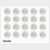 Cherry Blossom Springtime Wedding Ronde Sticker (Vel)