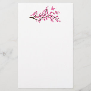 Cherry Blossom Stationery Briefpapier