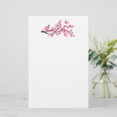 Cherry Blossom Stationery Briefpapier (Staand voorkant)