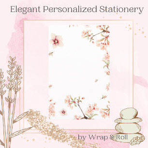 Cherry Blossom Stationery Briefpapier