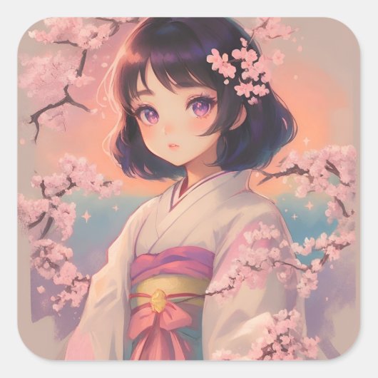  Cherry Blossom Sticker (Voorkant)