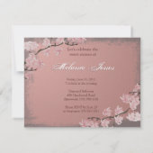 Cherry Blossom Sweet 16 Anniversaire Invitation (Dos)