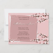 Cherry Blossom Sweet 16 Anniversaire Invitation (Dos)
