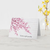 Cherry Blossom Sympathy Card Kaart (Gele Bloem)
