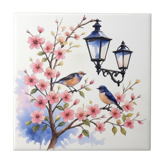 Cherry Blossom Tegeltje (Voorkant)