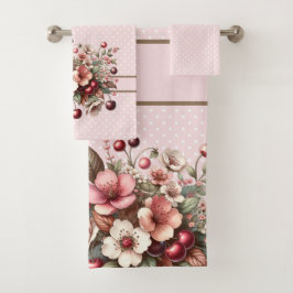 Cherry Blossom Towel Bad Handdoek