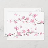Cherry Blossom - Transparent-Background Briefkaart (Voorkant / Achterkant)