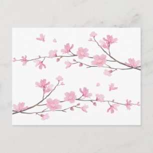 Cherry Blossom - Transparent-Background Briefkaart